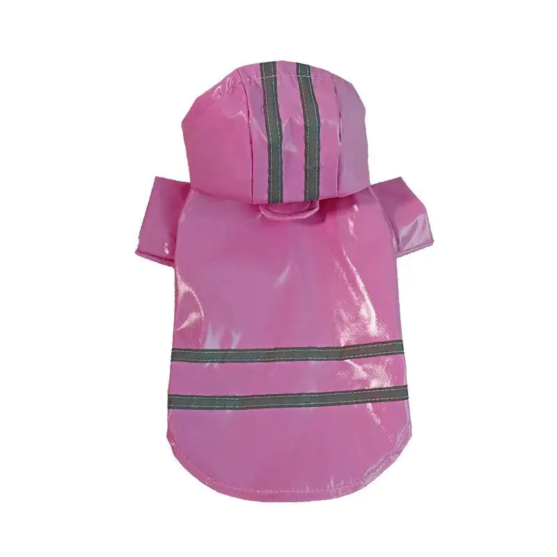 Manteau de pluie rose avec bande réfléchissante pour petits chiens - Reflective Waterproof Manteau Imperméable