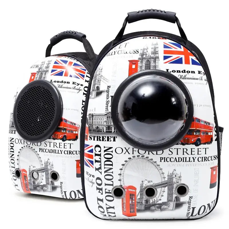 Sac à dos transparent pour chat : Inclut le chien confortablement pour une vue panoramique avec les animaux de compagnie