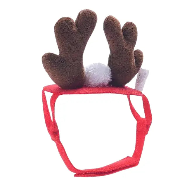 Chapeau pour Chien Cornes de Renne Transparent Background