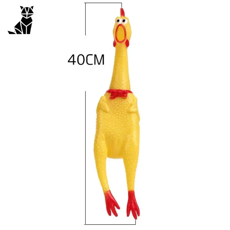 Jouet couineur jaune au poulet pour chiens (jouets couineurs)