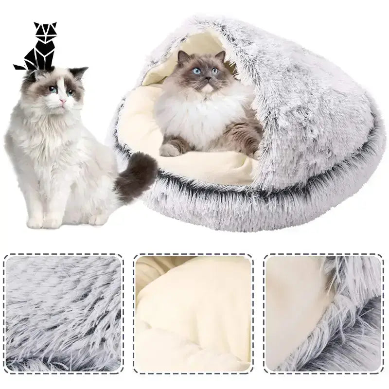 Lit Rond En Peluche Pour Un Sommeil Douillet De Votre Chat