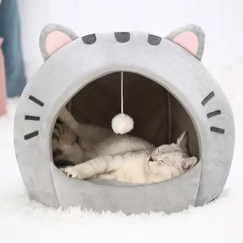 Panier à Tête de Chat Tête: le Lit Idéal pour votre Chat
