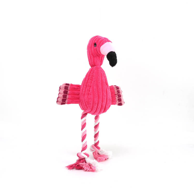 Peluche flammand rose pour chien