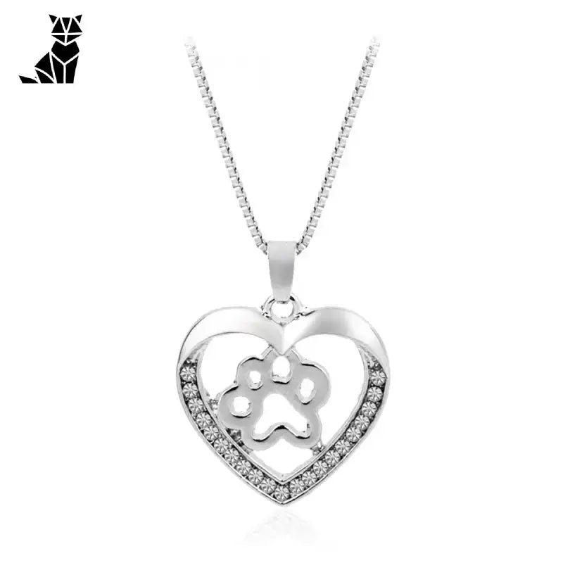 Pendentif Chat Amour En Argent Pour Une élégance Féline - Coeur De Chat