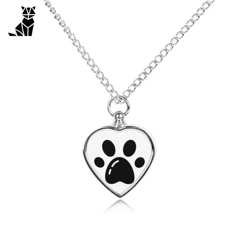 Pendentif personnalisé : Collier en forme de cœur avec patte de chien, cadeau souvenir idéal