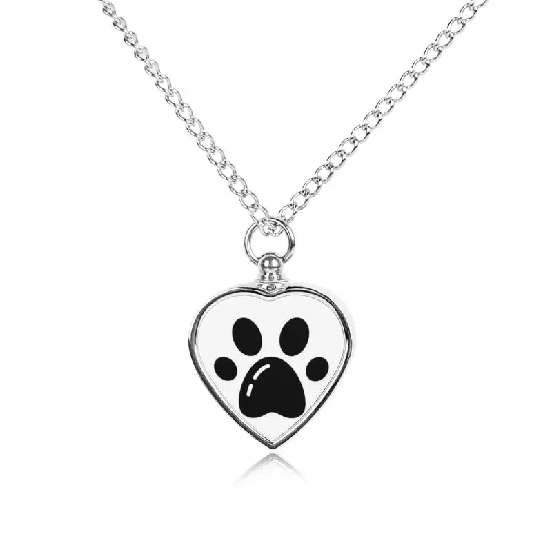 Collier cœur patte de chien - Pendentif personnalisé, un souvenir tangible pour les amoureux des animaux de compagnie