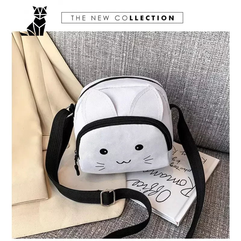 Elegant Cartoon Cat Shoulder Bag - Sac à main mignon avec impression de chat adorable pour des tenues à la mode