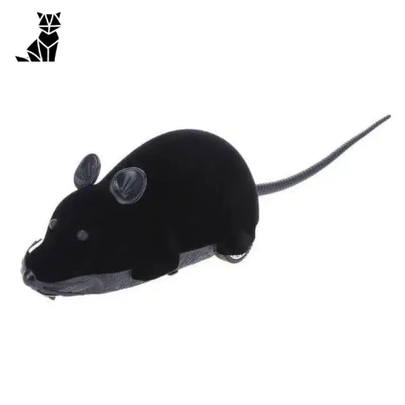 Souris Télécommandée: Le Joujou Interactif Parfait Pour Votre Chat! Noir