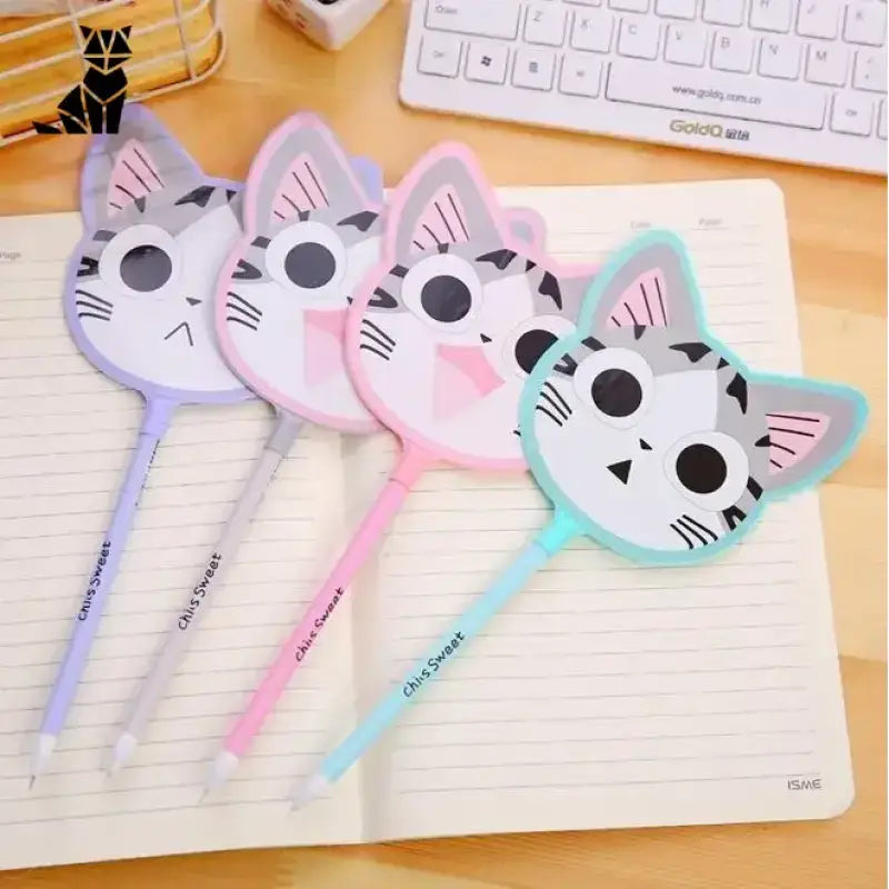 Stylos Chat à Paillettes L’accessoire Espiègle Pour Votre Trousse!