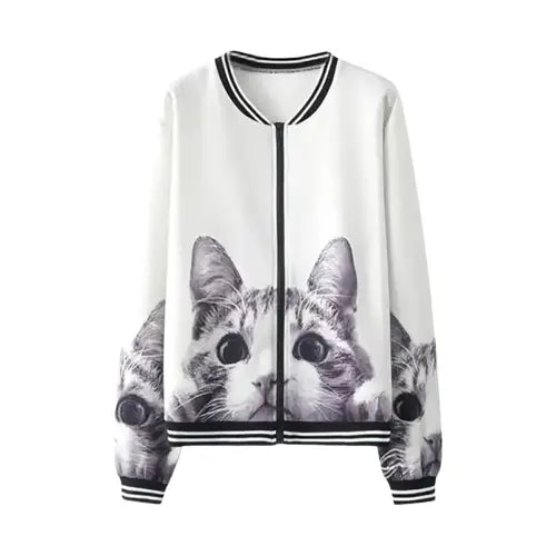 Sweat Chat Manches Longues: Confort Et Style Félin Pour Femme - s Transparent Background