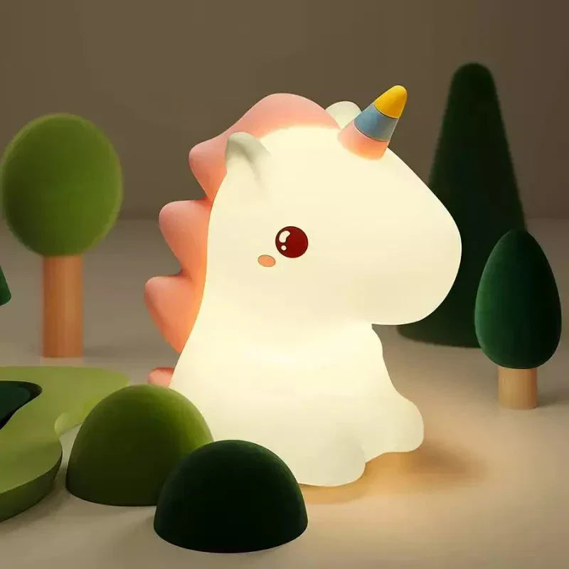 Mignonne licorne LED veilleuse sur table - parfaite veilleuse pour un éclairage doux